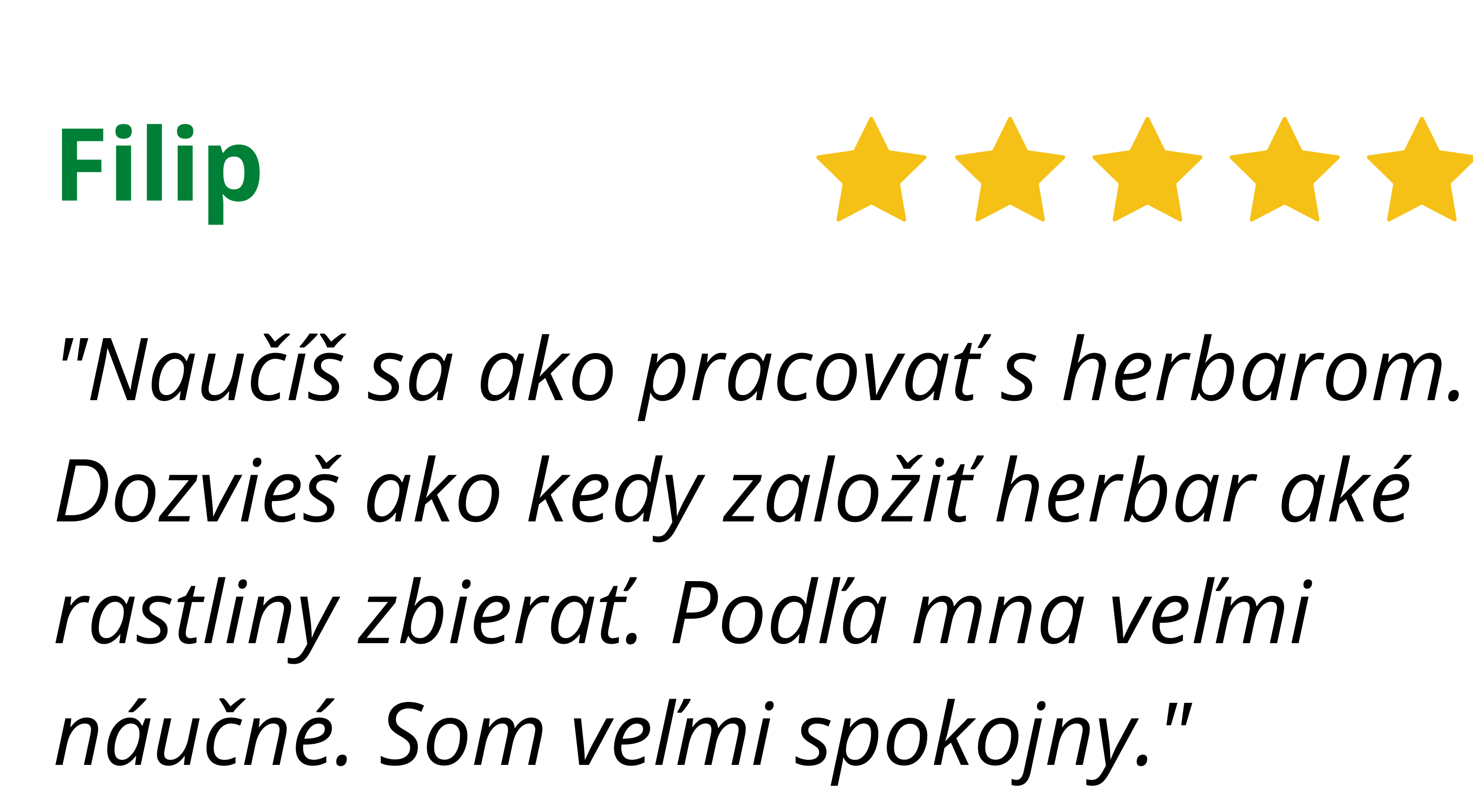 Kniha je nie len krásna, ale naozaj obsahuje stručne a zrozumiteľne všetko, čo začínajúci bylinkár potrebuje. Venujem sa miešaniu bylinkových čajov a ku knihe sa vždy s veľkou radosťou vraciam. )